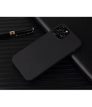 Чехол "Matt" силиконовый для iPhone 13 Pro Max черный Чехол "Matt" силиконовый для iPhone 13 Pro Max черный