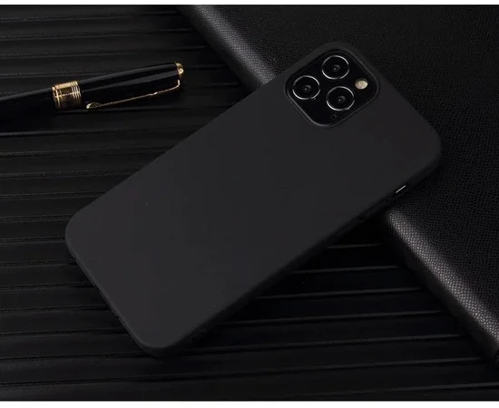 Чохол "Matt" силіконовий для iPhone 13 Pro Max чорний