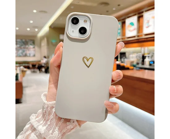 Силиконовый чехол "Love Heart" №1 для iPhone 13