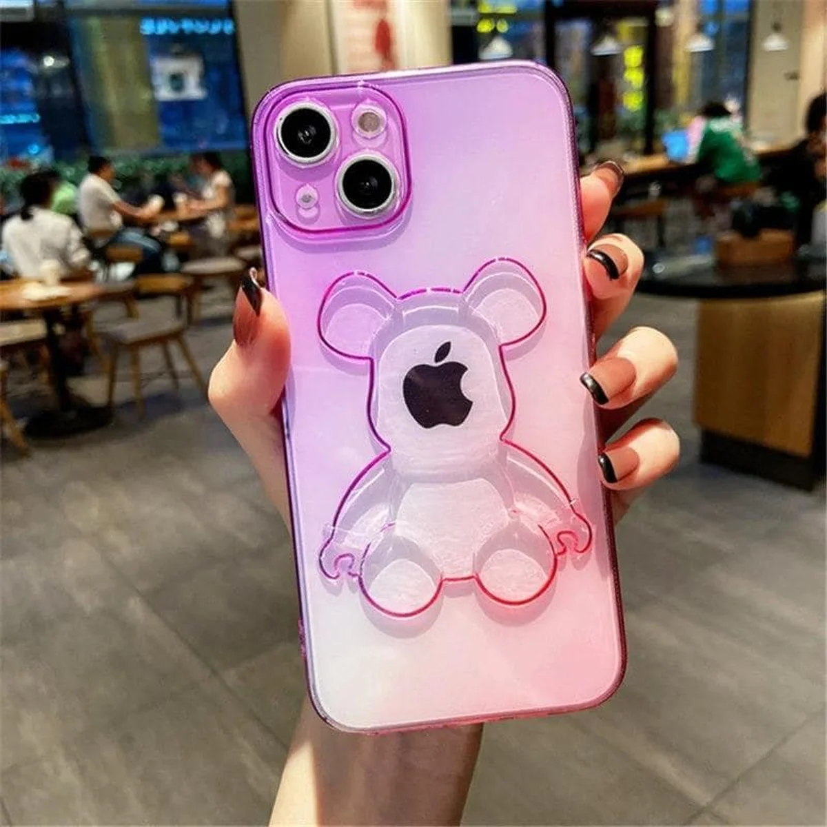 Силіконовий чохол "Bear Gradient" №1 для iPhone 13