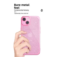 Силиконовый чехол "Bling Sparkle" розовый для iPhone 13