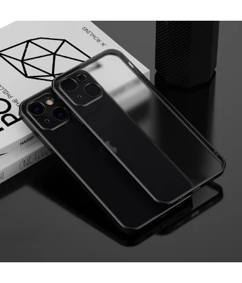 Силіконовий чохол "Electroplate" чорний для iPhone 13