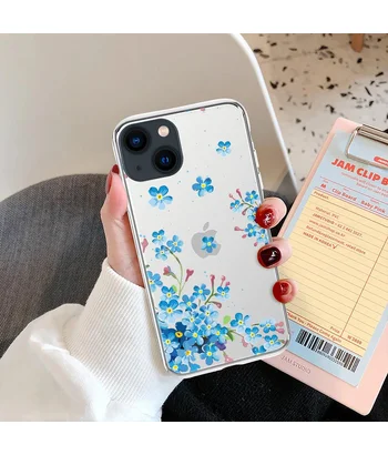 Силіконовий чохол "Flowers" №3 для iPhone 13