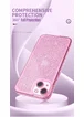 Силиконовый чехол "Bling Sparkle" розовый для iPhone 13