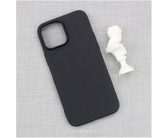 Чохол "Matt" силіконовий для iPhone 13 Pro Max чорний