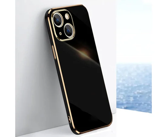 Силиконовый чехол "XINLI" черный для iPhone 13