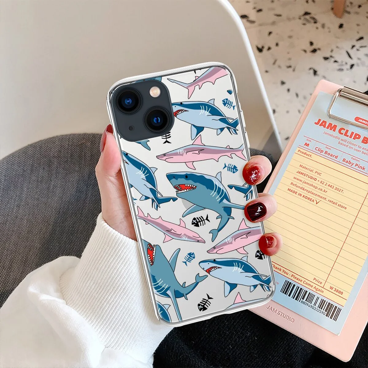 Силиконовый чехол "Shark" №2 для iPhone 13