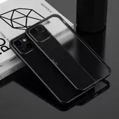 Силиконовый чехол "Electroplate" черный для iPhone 13