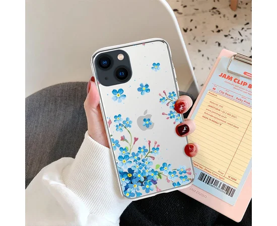 Силіконовий чохол "Flowers" №3 для iPhone 13