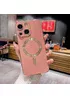 Силиконовый чехол "Luxury Plating" with MagSafe для Apple iPhone 15 Plus Розовый