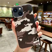 Силіконовий чохол "Camouflage" коричневий для iPhone 13