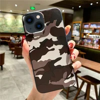 Силиконовый чехол "Camouflage" коричневый для iPhone 13 Mini