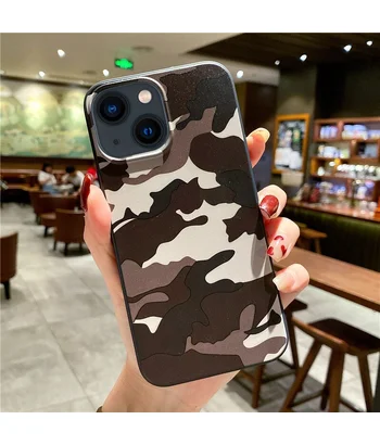 Силіконовий чохол "Camouflage" коричневий для iPhone 13 Mini