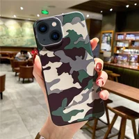 Силиконовый чехол "Camouflage" зеленый для iPhone 13 Mini