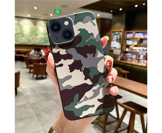 Силіконовий чохол "Camouflage" зелений для iPhone 13 Mini
