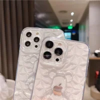 Силиконовый чехол "Bear Diamond" для Apple iPhone 13 Pro Max Прозрачный