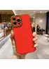 Силиконовый чехол "Enhanced Gold Plated" для iPhone 13 Pro Max Красный
