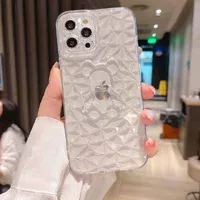 Силиконовый чехол "Bear Diamond" для Apple iPhone 13 Pro Прозрачный