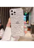 Силиконовый чехол "Bear Diamond" для Apple iPhone 13 Pro Max Прозрачный