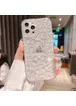 Силиконовый чехол "Bear Diamond" для Apple iPhone 13 Pro Прозрачный