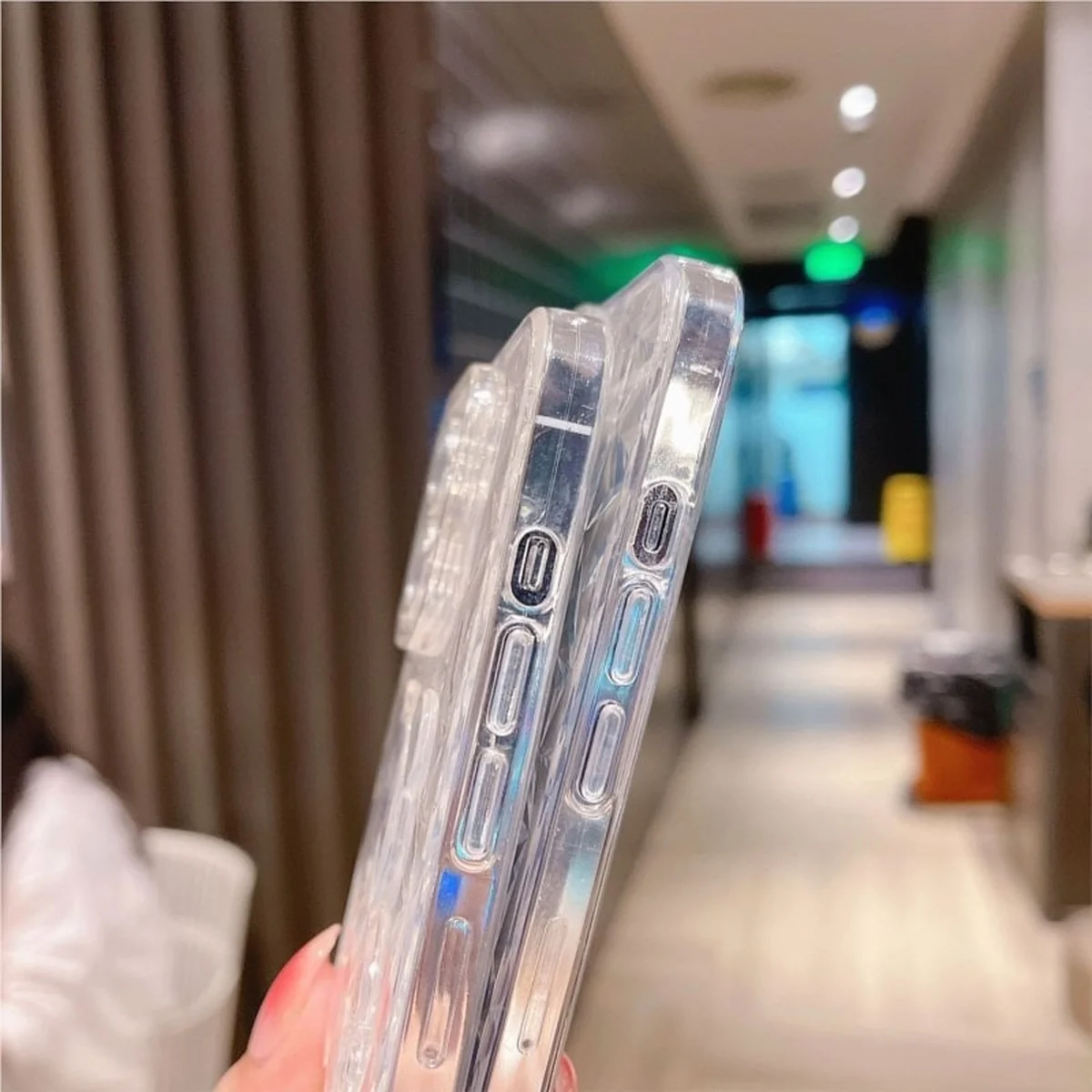 Силіконовий чохол "Bear Diamond" для Apple iPhone 13 Pro Max Прозорий