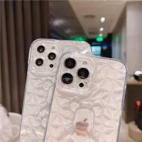 Силиконовый чехол "Bear Diamond" для Apple iPhone 13 Pro Прозрачный