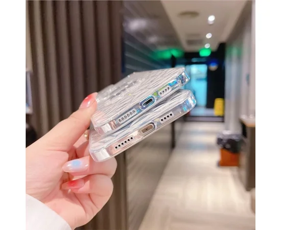 Силіконовий чохол "Bear Diamond" для Apple iPhone 12 Pro Прозорий