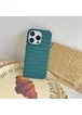 Силиконовый чехол "Weaving" зеленый для iPhone 13 Pro Max