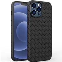 Силиконовый чехол "Weaving" черный для iPhone 12 Pro Max