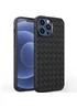 Силіконовий чохол "Weaving" чорний для iPhone 14 Pro Max