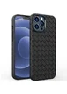 Силиконовый чехол "Weaving" черный для iPhone 12 Pro Max