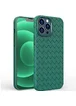 Силиконовый чехол "Weaving" зеленый для iPhone 13 Pro Max