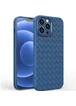 Силиконовый чехол "Weaving" синий для iPhone 12 Pro Max