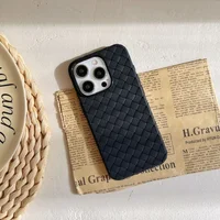 Силиконовый чехол "Weaving" черный для iPhone 12 Pro Max