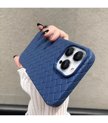 Силіконовий чохол "Weaving" синій для iPhone 12 Pro Max