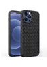 Силиконовый чехол "Weaving" черный для iPhone 12 Pro Max