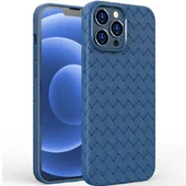 Силіконовий чохол "Weaving" синій для iPhone 12 Pro Max