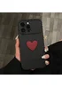 Силиконовый чехол "Black Heart" для iPhone 13 Pro Max Черный