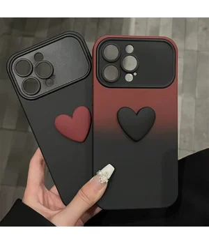 Силиконовый чехол "Black Heart" для iPhone 16 Pro Черный