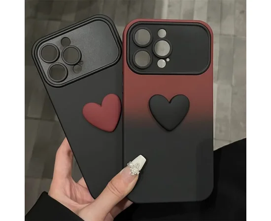 Силиконовый чехол "Black Heart" для iPhone 16 Pro Max Черный