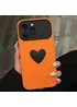 Силиконовый чехол "Black Heart" для iPhone 16 Pro Max Оранжевый