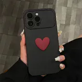 Силіконовий чохол "Black Heart" для iPhone 16 Pro Max Чорний