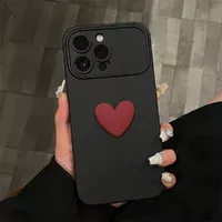 Силіконовий чохол "Black Heart" для iPhone 14 Pro Max Чорний