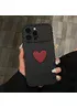 Силиконовый чехол "Black Heart" для iPhone 16 Pro Max Черный