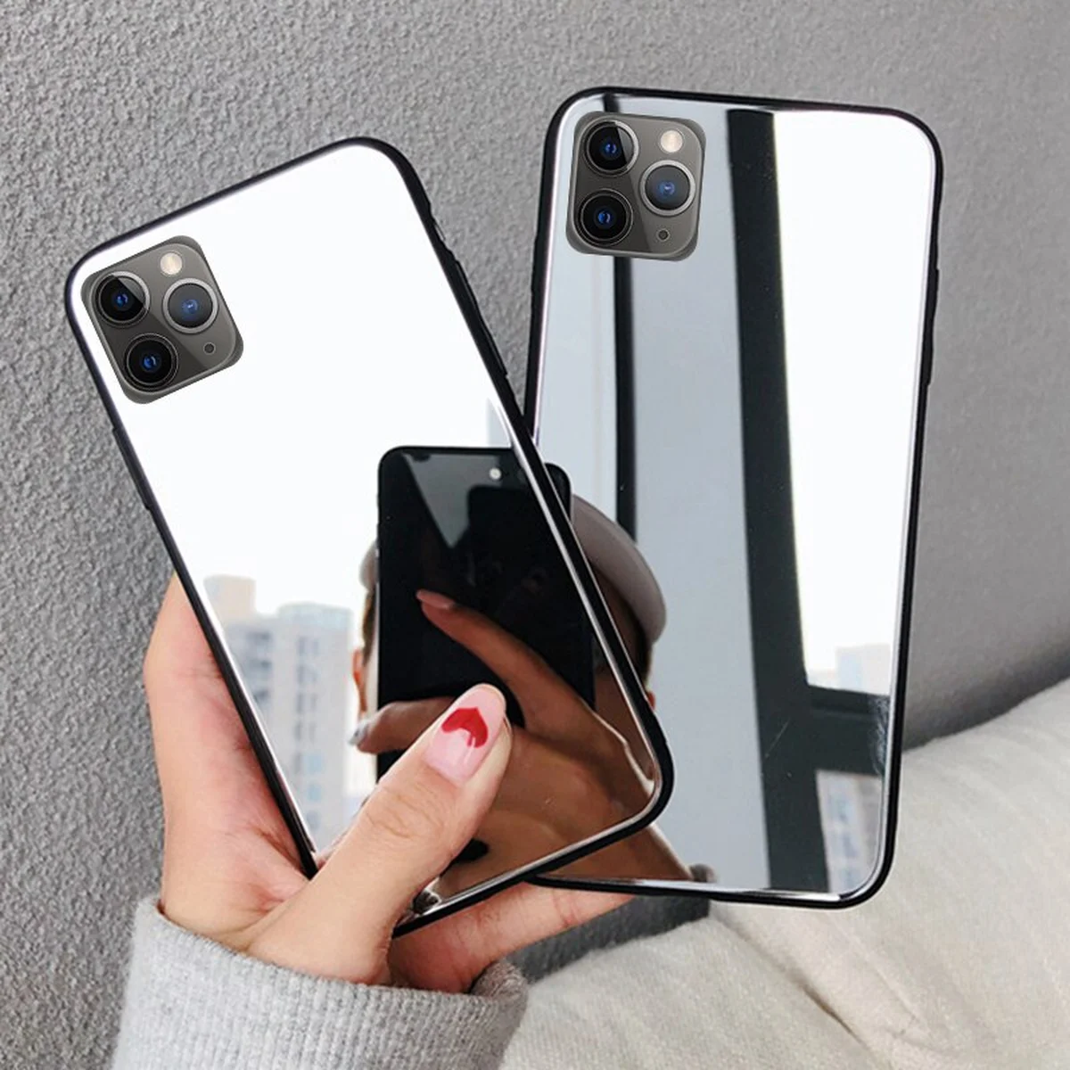 Силиконовый чехол "Full Mirror" для iPhone 12 Pro / 12