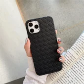 Силиконовый чехол "Weaving" черный для iPhone 12 Pro Max