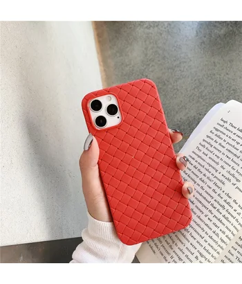 Силіконовий чохол "Weaving" червоний для iPhone 13 Pro Max Силіконовий чохол "Weaving" червоний для iPhone 13 Pro Max