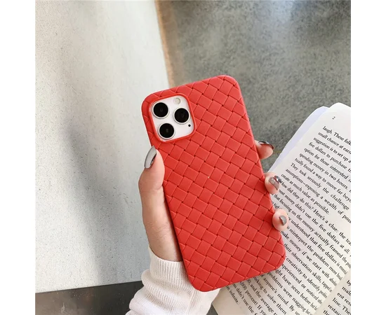 Силіконовий чохол "Weaving" червоний для iPhone 13 Pro Max