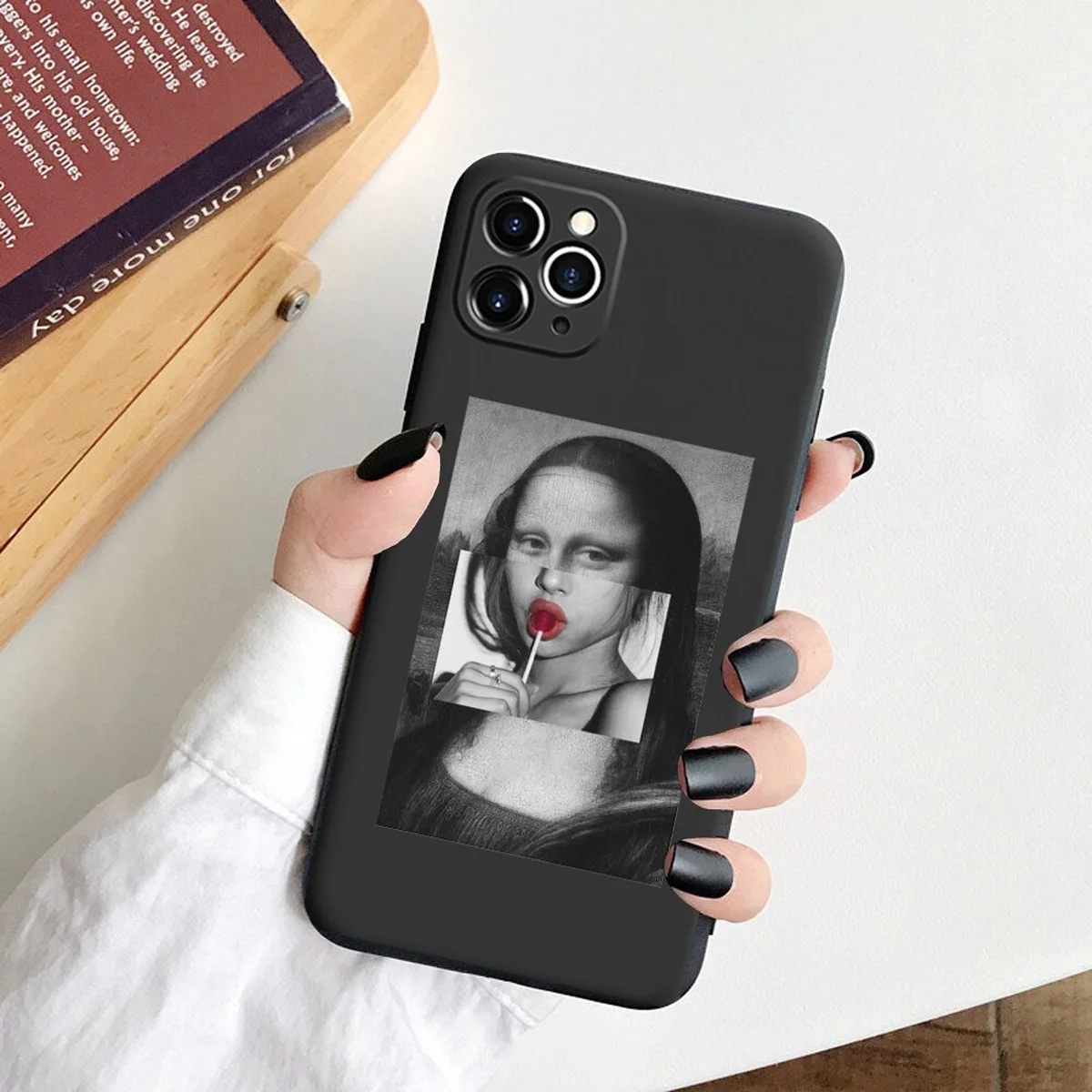 Силиконовый чехол "Max Shell" Мона Лиза Чупа Чупс для iPhone 13 Pro