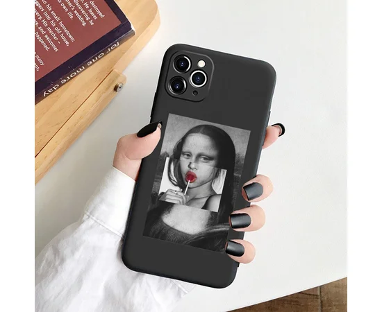 Силиконовый чехол "Max Shell" Мона Лиза Чупа Чупс для iPhone 13 Pro